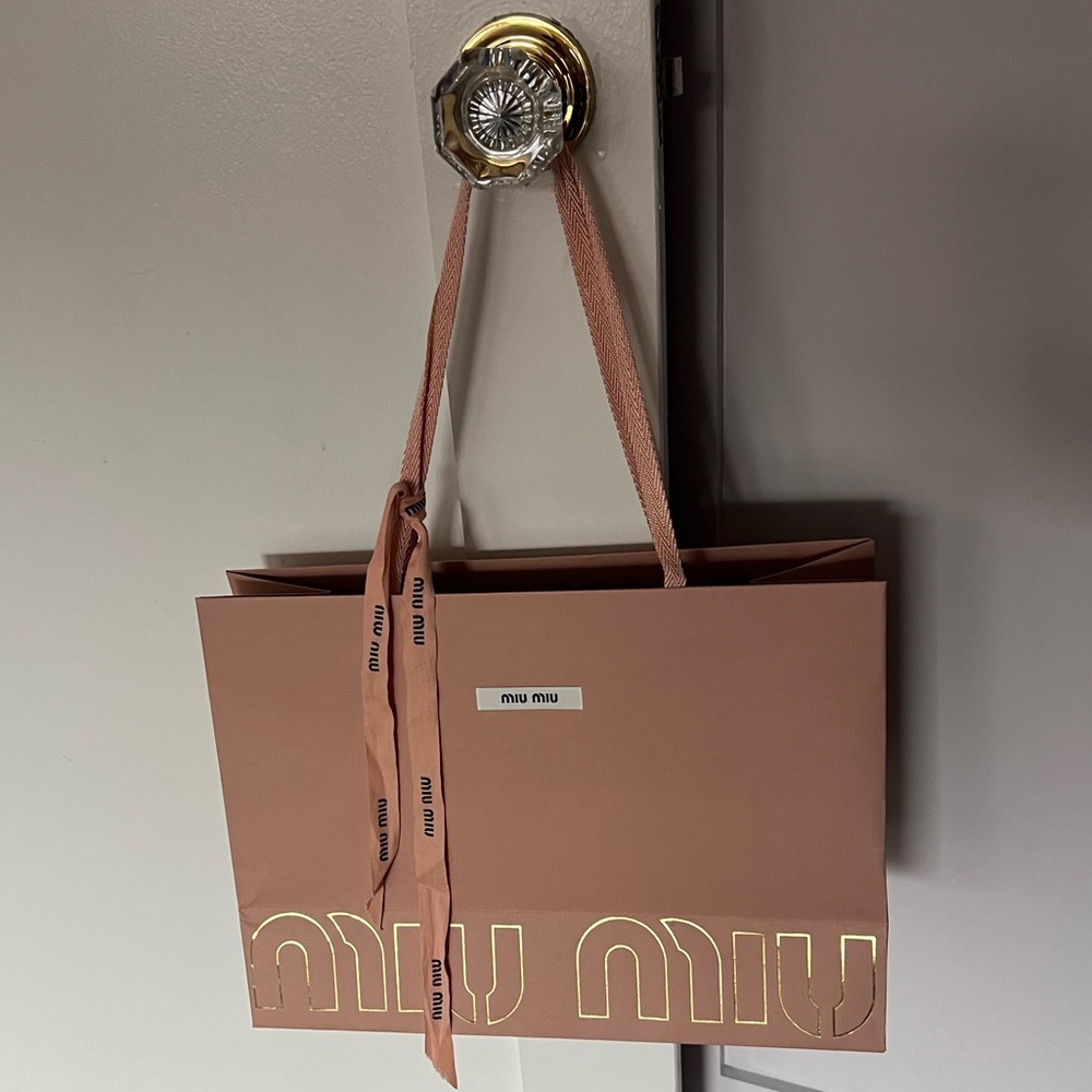 Gorgeous Miu Miu shopping bag